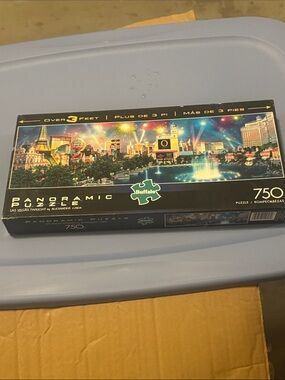 Buffalo David Bitton Panoramic Puzzle - Black with Multicolor Artwork